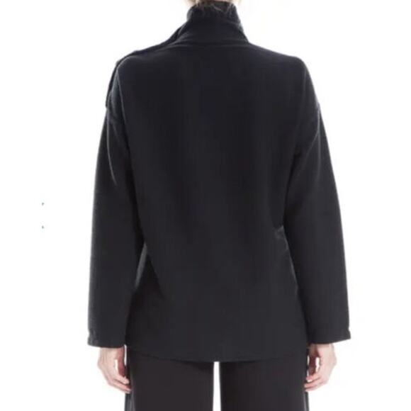 Max Studio Womens Button Shoulder Mock Pullover Sweater XL/Extra Large Black NWT - Picture 2 of 8